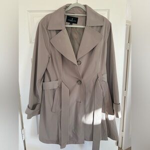 London Fog trench coat.